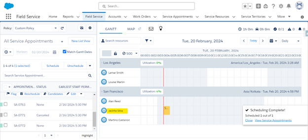 Service Appointment Assignment
