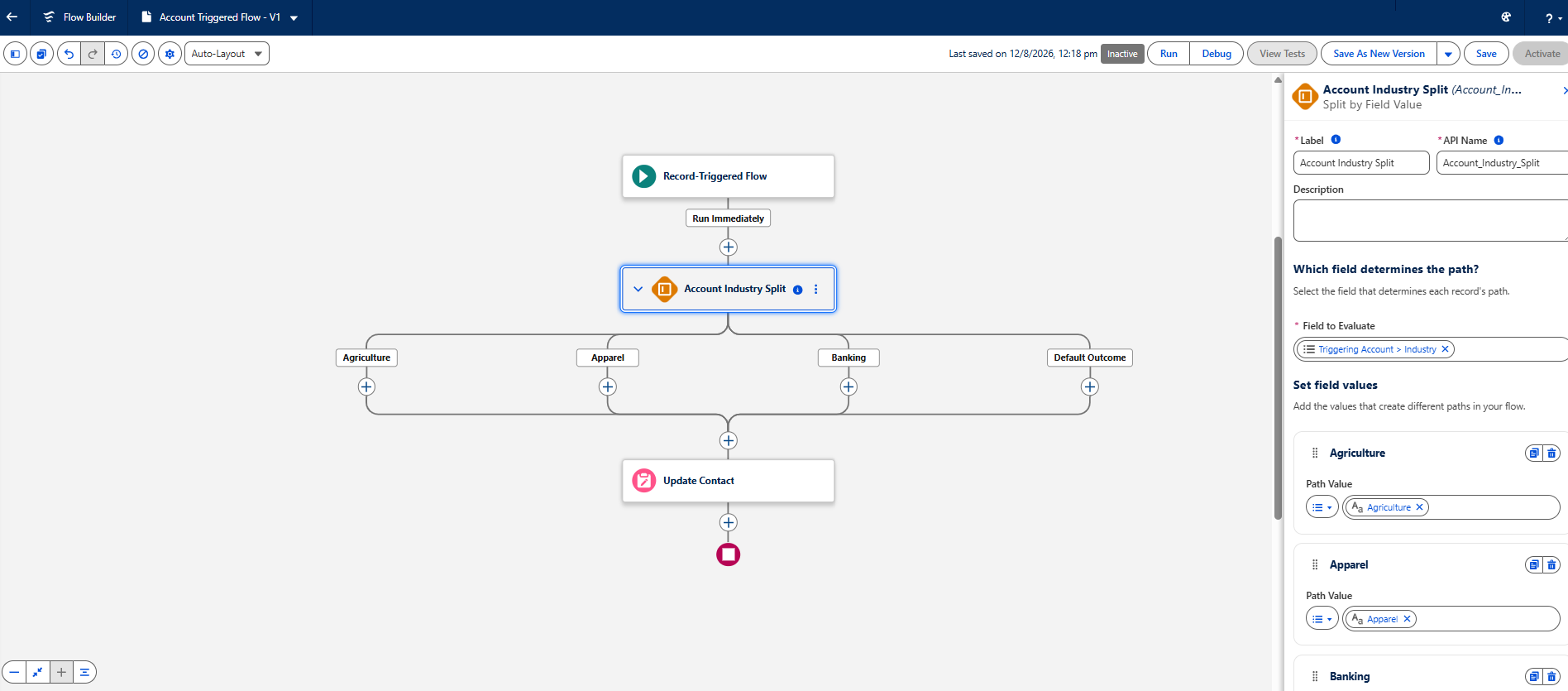 Split by Field Value in Salesforce Flow