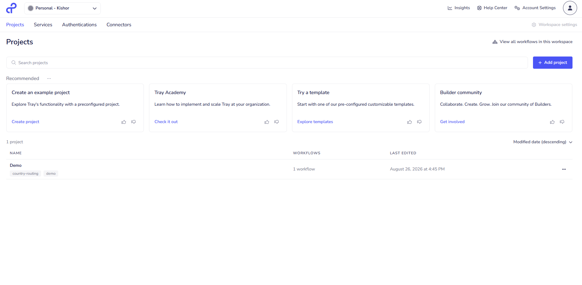 Tray.ai workflow